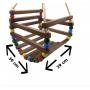 Cadeirinha De Balanço Em Madeira e Sisal Infanto Juvenil Medio