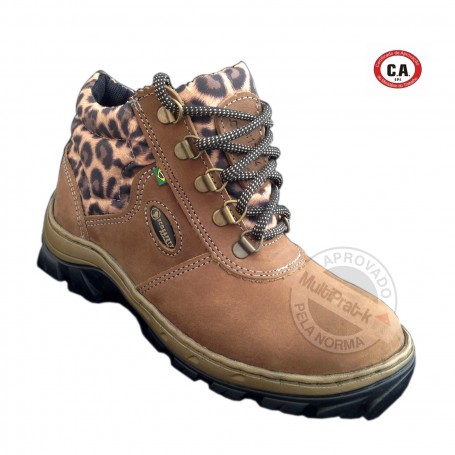 Botina Feminina PS-157 Oncinha Ecosafety