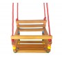 Cadeirinha De Balanço Em Madeira e Nylon Infantil Pequena