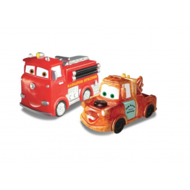 Coleção Carros em Vinil - Tow Mater e Red - Disney Lider