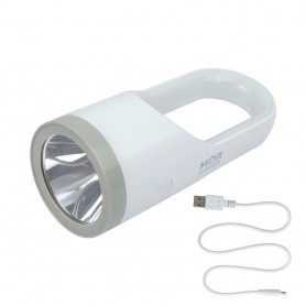 Lanterna Led 160 Lumens Recarregável Branca USB Mor