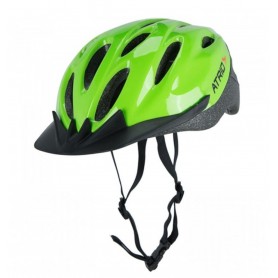 Capacete Ciclismo com Led para Bike - Verde Neon e Preto - G - Atrio