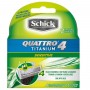 Refil Schick Quattro Titanium Sensitive com 2 unidades