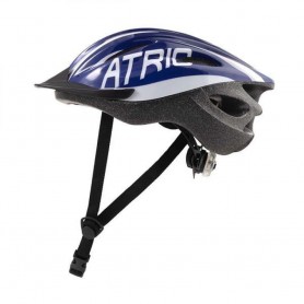 Capacete Ciclismo com Led para Bike - Azul e Branco BI167 - G - Atrio