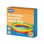 Piscina Inflavel Infantil 550 L Redonda Arco-Iris Mor