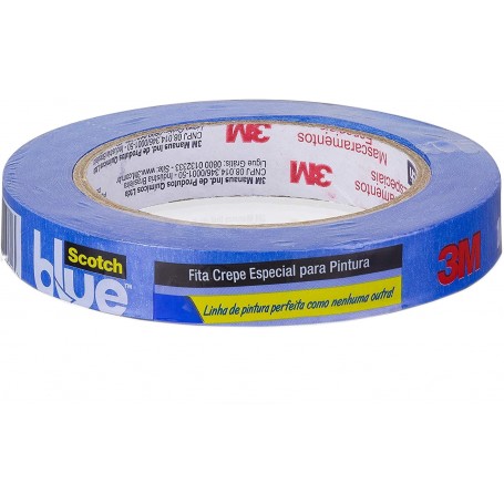 Fita Crepe Profissional Scoth Blue 18mmx50m 3m