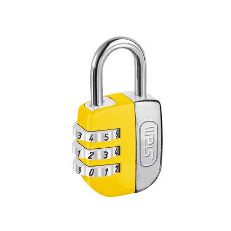 Cadeado Troca Segredo 25mm Amarelo Stam