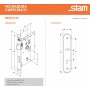 Fechadura Residencial Inox 814/11 Stam