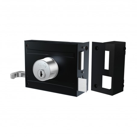 Fechadura 701/100 Portão Sobrepor Preto Fosco Stam