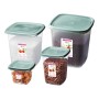Conjunto de Potes Plastico Sanremo - 4 potes de tamanhos diferentes