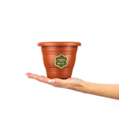Vaso Redondo Plastico - Boca 13cm - Sanremo