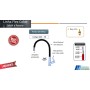 Torneira Bica Movel Cozinha Flex Preta Mesa C70 Pacheco