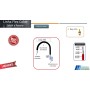 Torneira Bica Movel Cozinha Flex Preta Parede C70 Pacheco