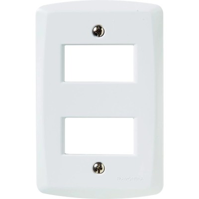Placa Lux² 4x2 - 2 postos afastados Tramontina