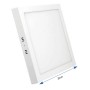 Painel Led 24w Quadrado Sobrepor Bivolt 6500k Elgin