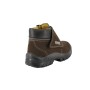 Botina com Fecho Aderente - Couro Nobuck Cafe Ps630 Ecosafety