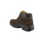 Botina com Fecho Aderente - Couro Nobuck Cafe Ps630 Ecosafety