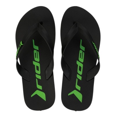 Chinelo Sandalia Rider Feel Urban Preto com Verde