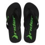 Chinelo Sandalia Rider Feel Urban Preto com Verde