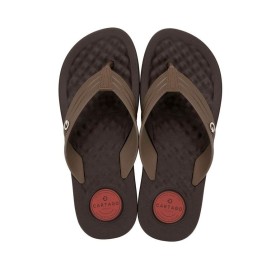 Chinelo Sandalia Ipanema Cartago Arizona Light Marrom com Vermelho