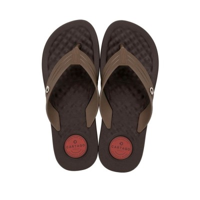 Chinelo Sandalia Ipanema Cartago Arizona Light Marrom com Vermelho