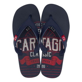 Chinelo Sandalia Ipanema Cartago Dakar Azul C/ Vermelho