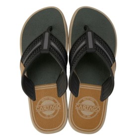 Chinelo Sandalia Ipanema Cartago Palermo Bege C/ Preto e Verde