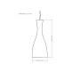 Luminária Pendente td-1003 Vermelho Fosco Taschibra