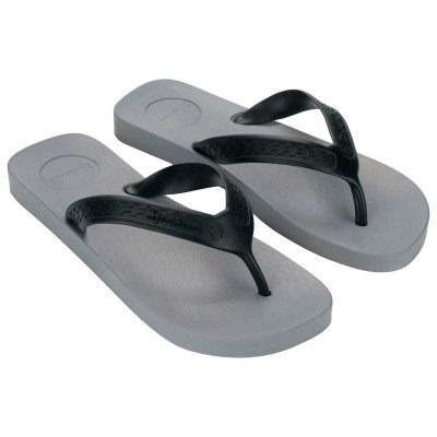 Chinelo Sandalia Ipanema Surf Anatomico Cinza Com Tira Preta