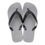 Chinelo Sandalia Ipanema Surf Anatomico Cinza Com Tira Preta