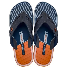 Chinelo Sandalia Ipanema Cartago Dallas Azul C/ Laranja