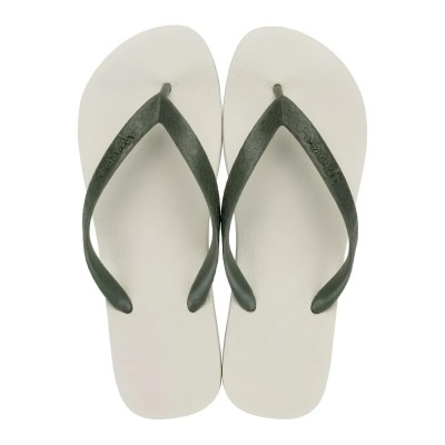 Chinelo Sandalia Ipanema Classica Bege Com Tira Verde