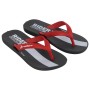 Chinelo Sandalia Rider Feel Urban Preto e Vermelho com Branco