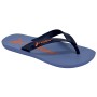 Chinelo Sandalia Rider Feel Urban Azul Com Laranja