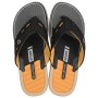 Chinelo Sandalia Ipanema Cartago Dallas Cinza e Preto C/ Amarelo