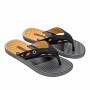 Chinelo Sandalia Ipanema Cartago Dallas Cinza e Preto C/ Amarelo