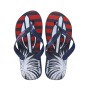 Chinelo Sandalia Mormaii Tropical Azul e Vermelho
