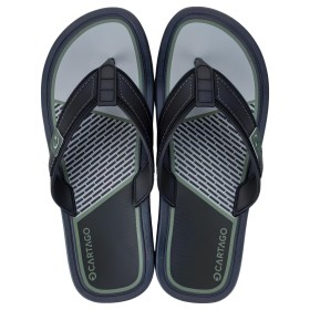 Chinelo Sandalia Ipanema Cartago Maiorca Essencial Cinza e Preto c/ Verde