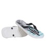 Chinelo Sandalia Mormaii Tropical Branco e Preto c/ Azul