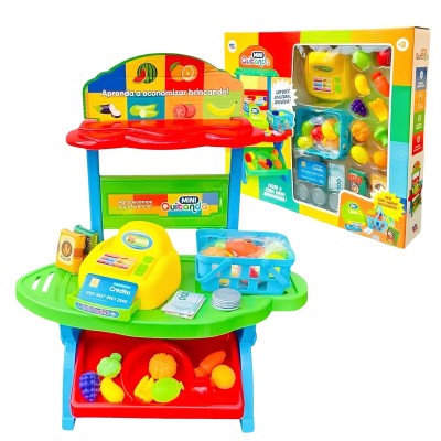 Mini Quitanda - Brincar de Faz de Conta - 43 Pcs Pakitoys