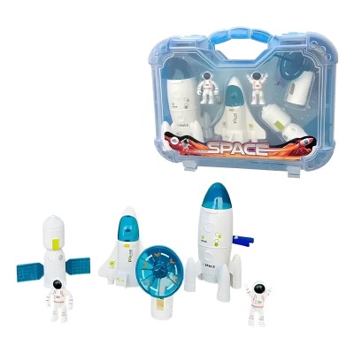 Maleta Space Com Foguete e Astronautas Pakitoys