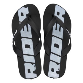 Chinelo Sandalia Rider Feel Urban Preto com Branco