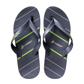Chinelo Sandalia Rider Feel Urban Cinza com Verde