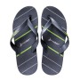 Chinelo Sandalia Rider Feel Urban Cinza com Verde
