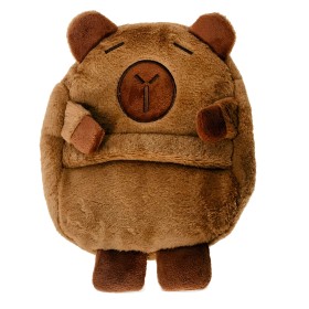 Mochila Capivara com Orelhinha Pelúcia Fofa BBR Toy