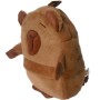 Mochila Capivara com Orelhinha Pelúcia Fofa BBR Toy