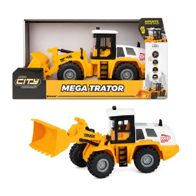 Trator com Luz e Som Mega City - 30cm BBR Toys