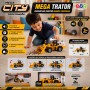 Trator com Luz e Som Mega City - 30cm BBR Toys