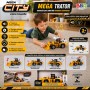 Trator com Luz e Som Mega City - 30cm BBR Toys