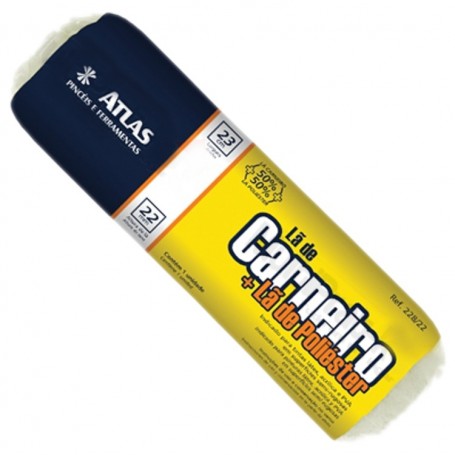 Rolo de Lã Mista 23cm Atlas